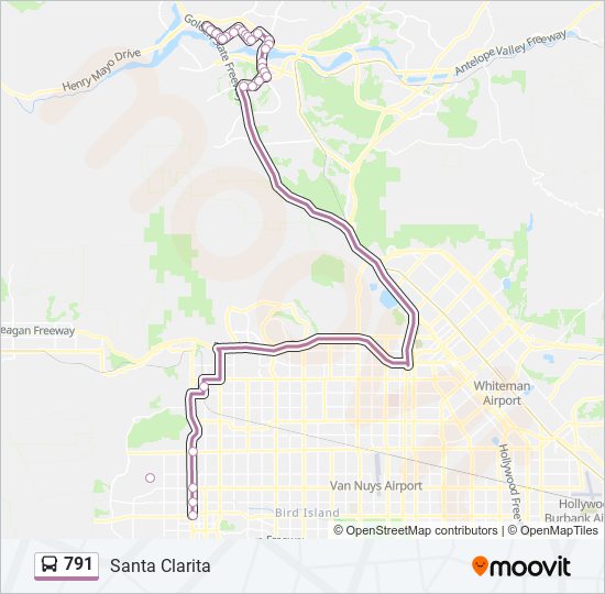 791 bus Line Map