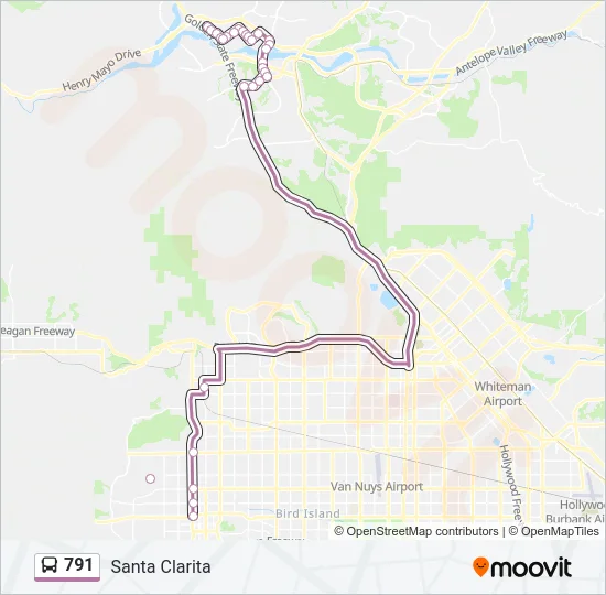 791 Bus Line Map