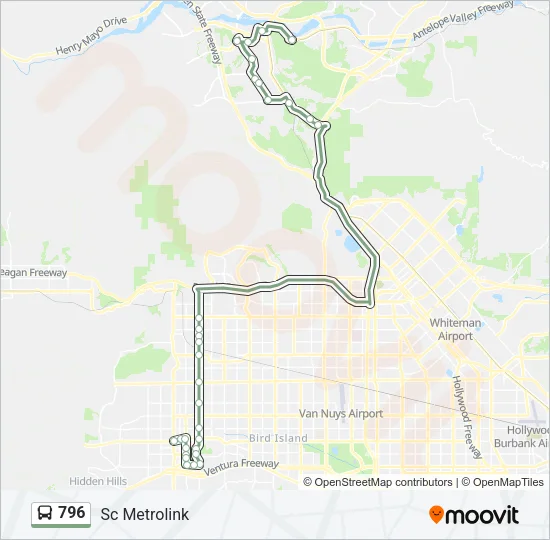 796 Bus Line Map