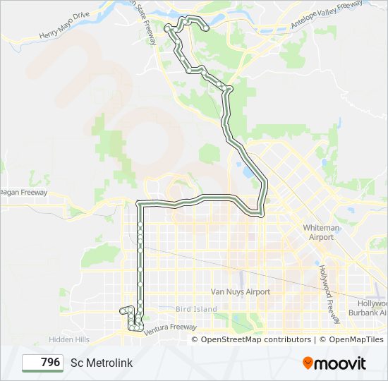 796 bus Line Map