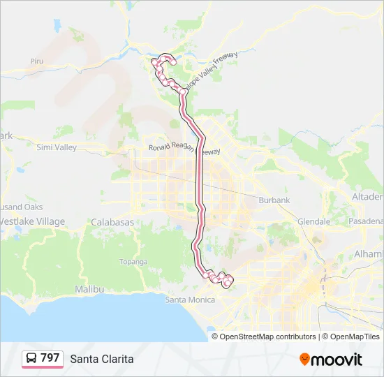 797 Bus Line Map