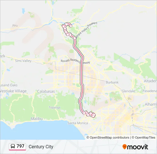 797 Bus Line Map