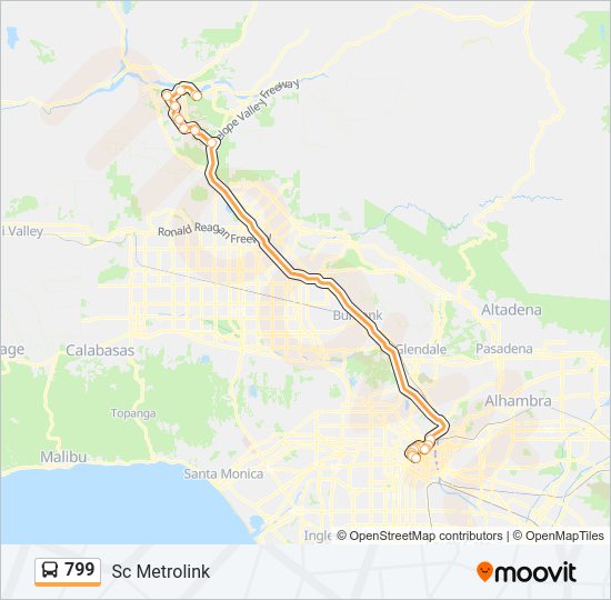 799 Bus Line Map