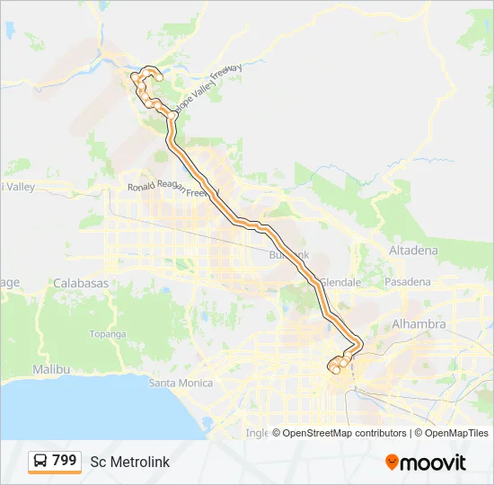 799 Bus Line Map