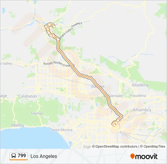 799 Bus Line Map