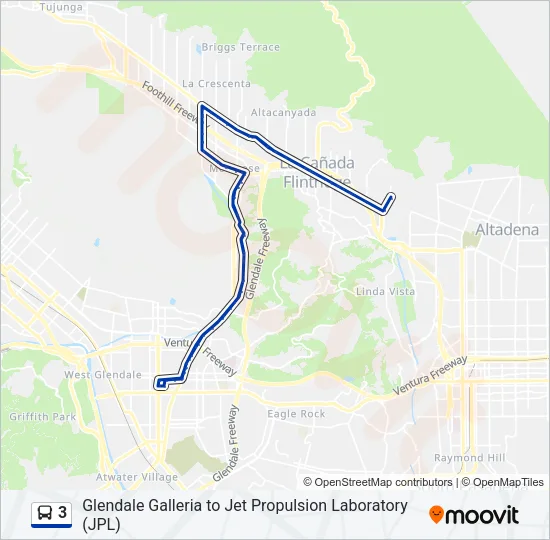 3 Bus Line Map