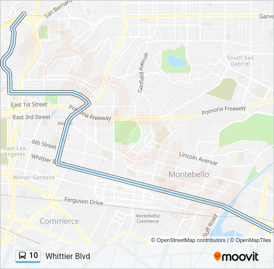 10 Bus Line Map
