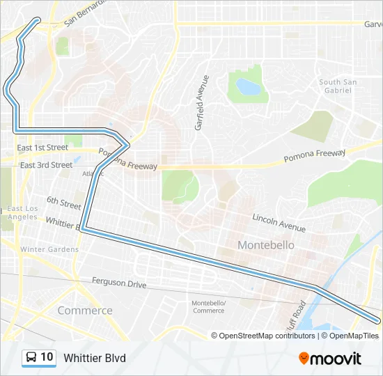 10 Bus Line Map
