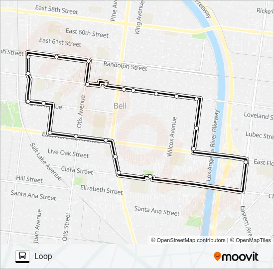 LA CAMPANA BUS Bus Line Map