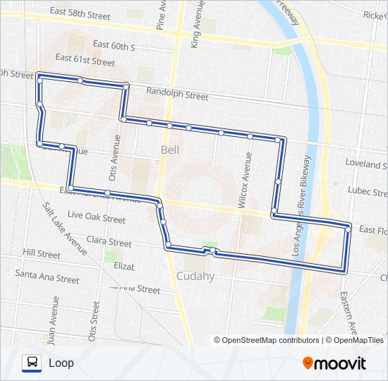 LA CAMPANA BUS bus Line Map