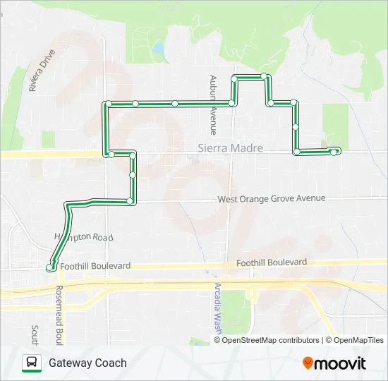 GATEWAY COACH  Line Map