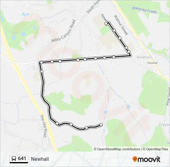 641 Bus Line Map