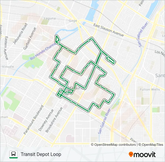 NORTH ROUTE Bus Line Map