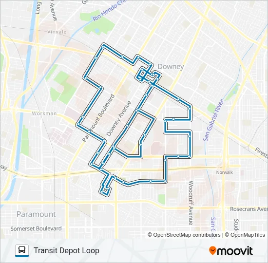 SOUTH ROUTE Bus Line Map