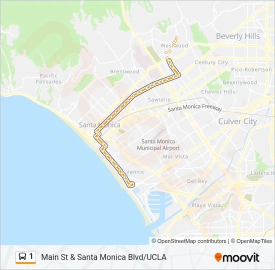 1 Bus Line Map