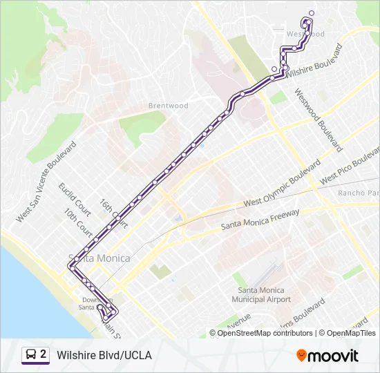 2 Bus Line Map
