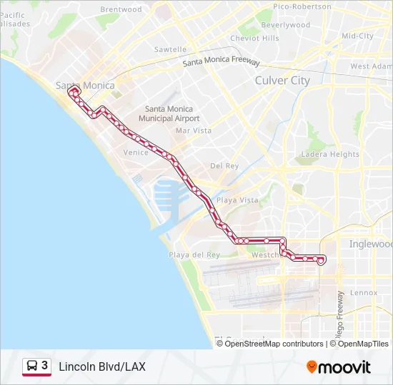 3 Bus Line Map