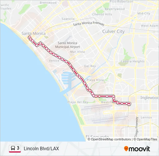 3 Bus Line Map