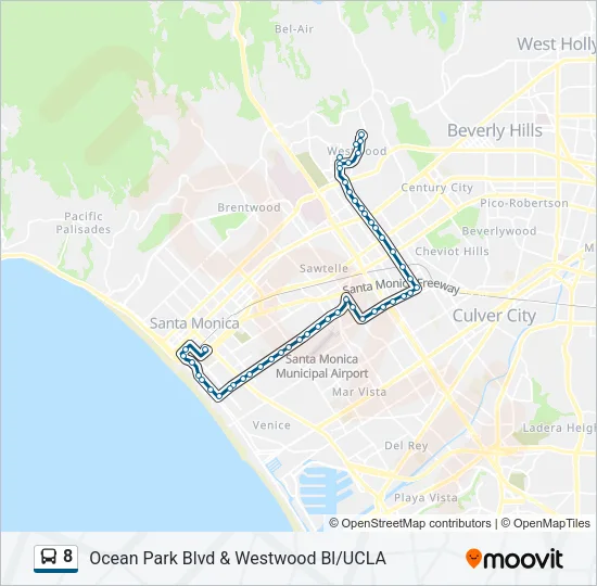 8 Bus Line Map