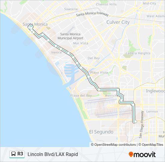 R3 bus Line Map