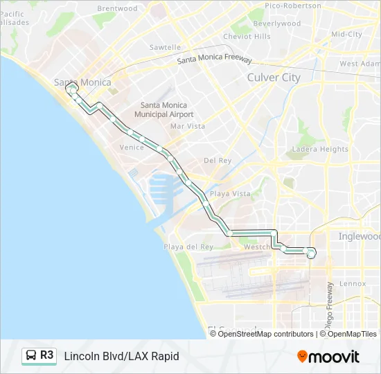 R3 Bus Line Map