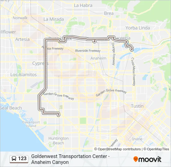 123 Bus Line Map