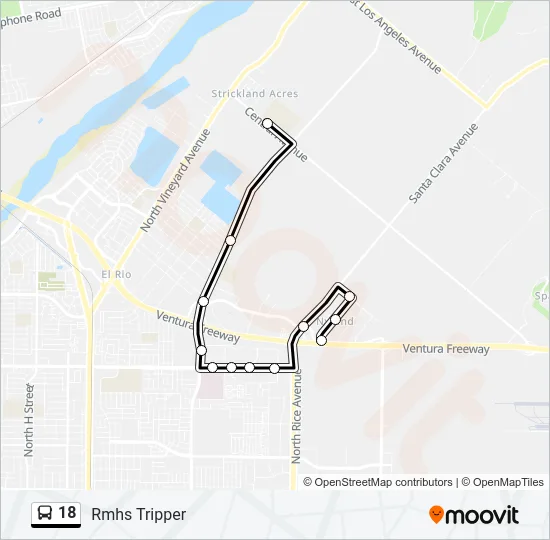 18 Bus Line Map