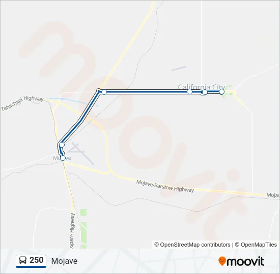 250 Bus Line Map
