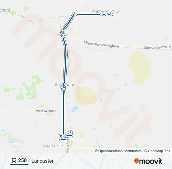 250 Bus Line Map