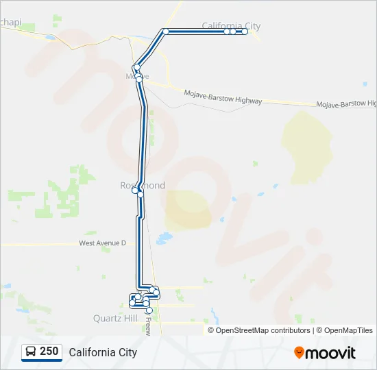 250 Bus Line Map