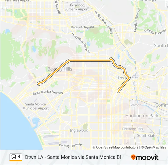 4 Bus Line Map
