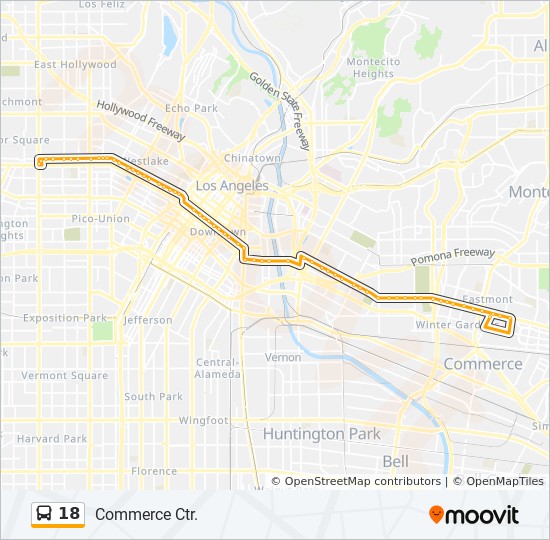 18 Route Schedules Stops Maps Commerce Ctr 