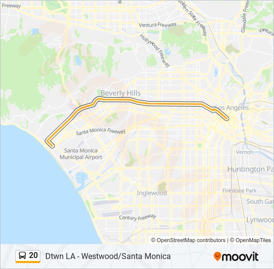 20 Bus Line Map