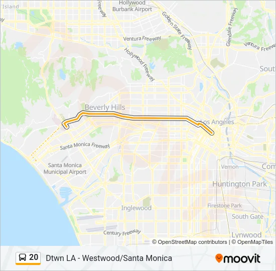 20 Bus Line Map