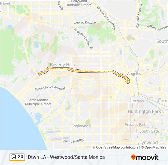 20 Bus Line Map