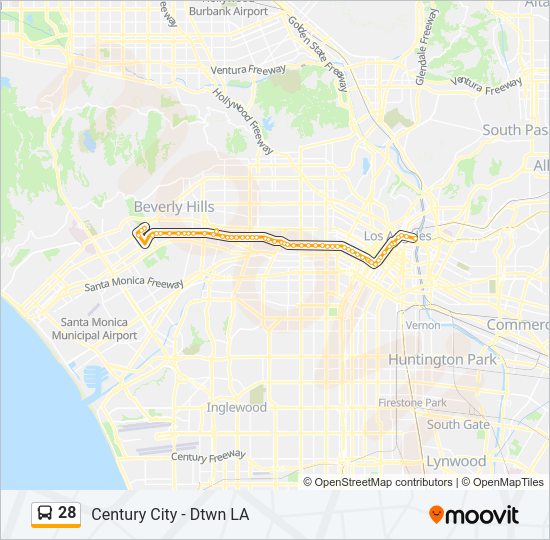 28 Bus Line Map