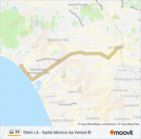 33 Bus Line Map