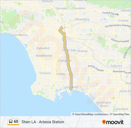60 Bus Line Map