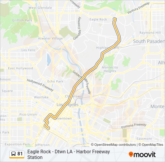 81 bus Line Map