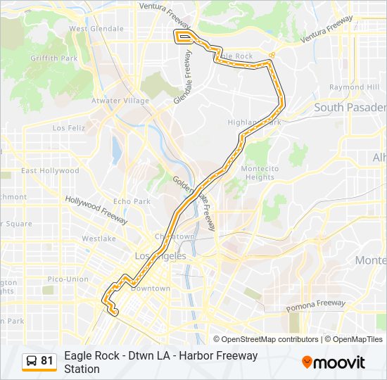 81 bus Line Map