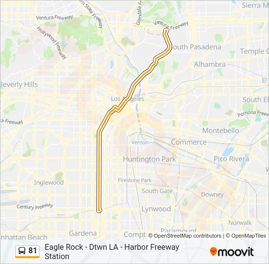 81 Bus Line Map
