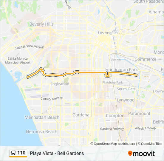110 Bus Line Map