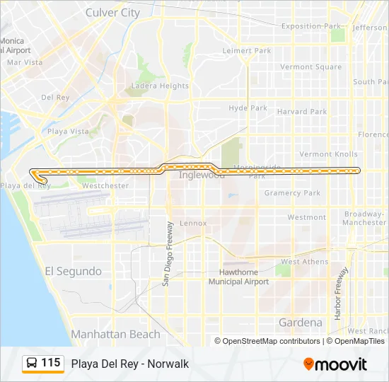 115 Bus Line Map