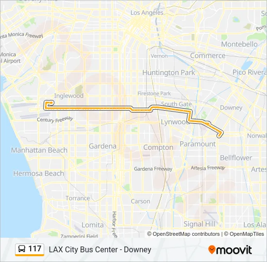 117 Bus Line Map
