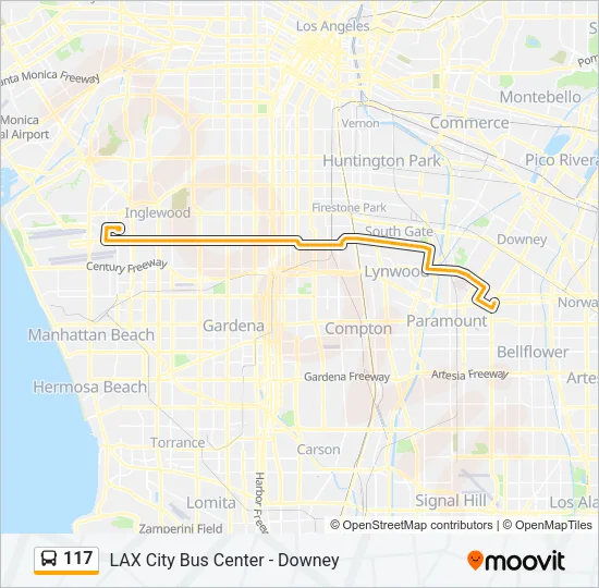 117 Bus Line Map