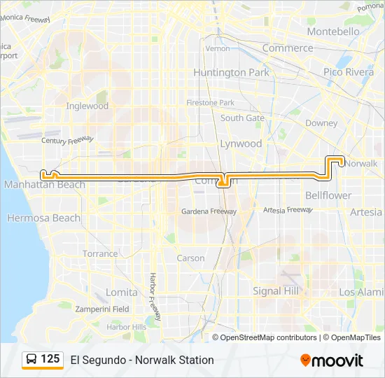 125 Bus Line Map