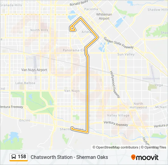 158 Bus Line Map