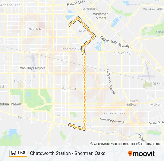 158 Bus Line Map