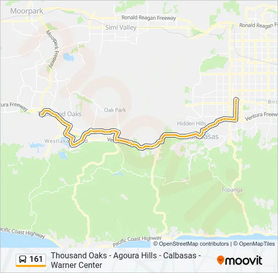 161 Bus Line Map