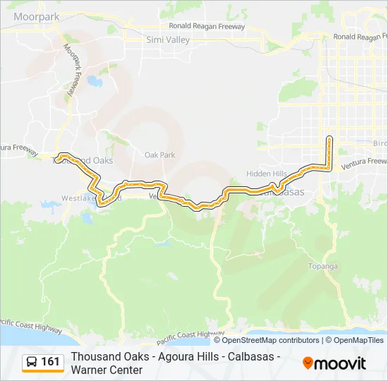 161 Bus Line Map